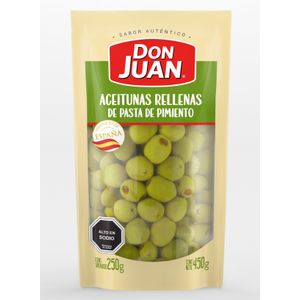 Aceitunas Rellenas De Pasta De Pimiento Don Juan 450 g