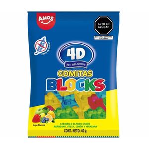 Gomitas 4D Bloques Acidos Amos 40 g