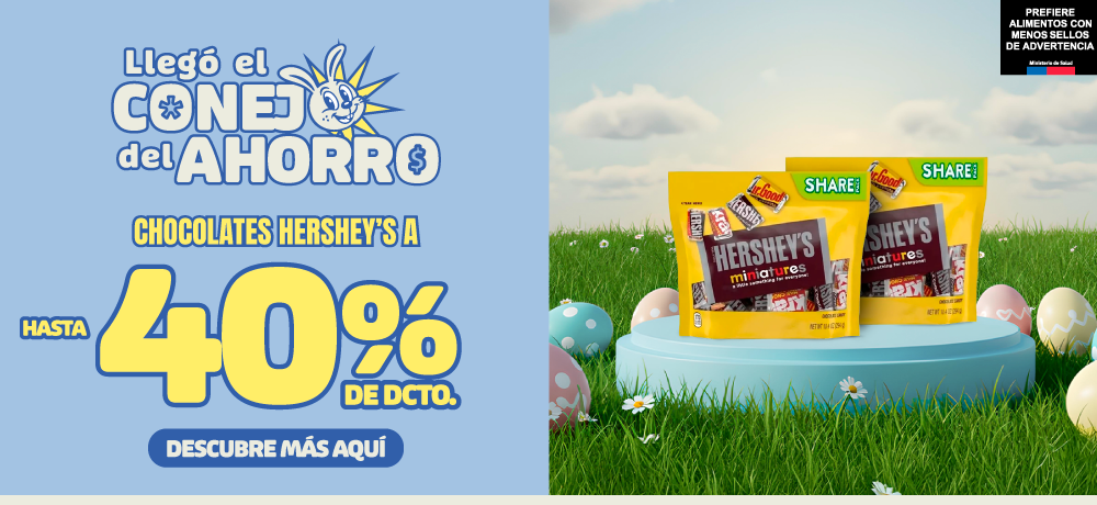 Chocolates para el conejo. hasta 40% OFF
